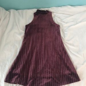Velvet maroon dress